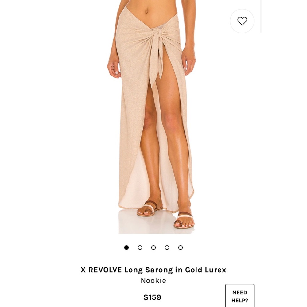 Nookie Beach X Revolve Gold Long Sarong